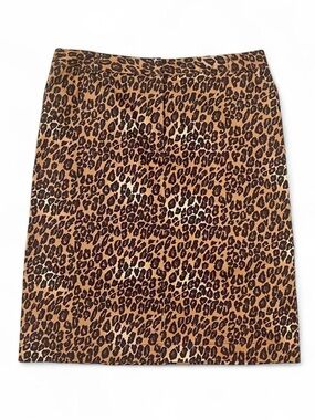 East 5th Leopard Print Pencil Skirt - Brown & Black